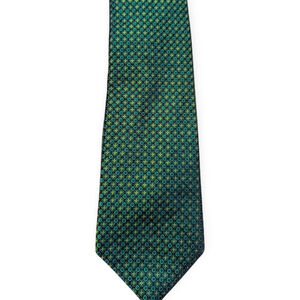 Ted Baker Tie Green Patterned Silk